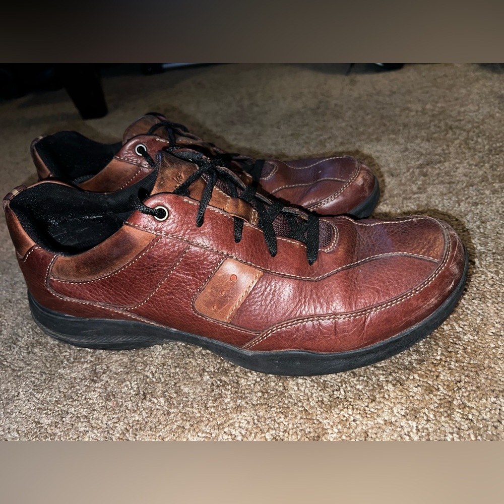 Clarks Brown and Black Sneakers with Classic Design